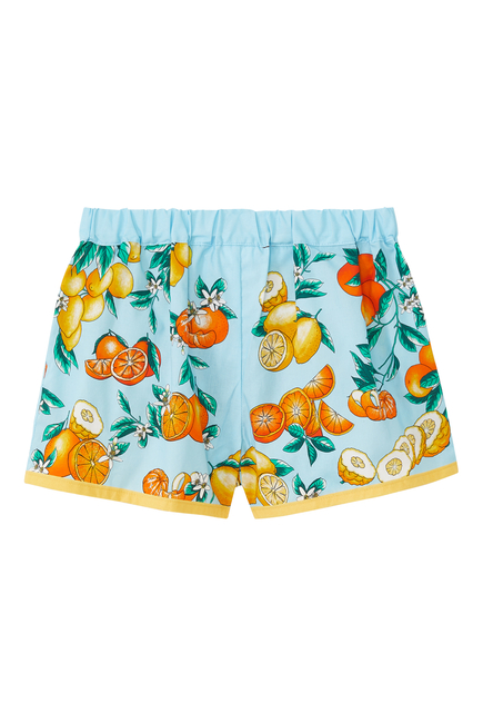 Capri Print Shorts